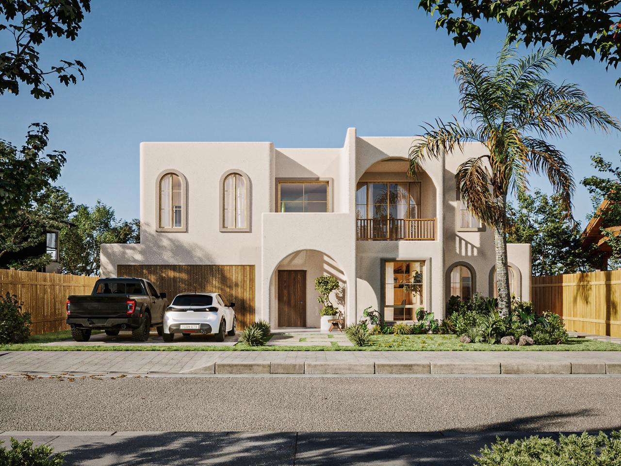 Fachada frontal de Casa Marruecos, obra de Waisman Construcciones